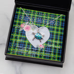Sea Turtle Necklace Gift for My Beautiful Girlfriend Valentines Necklace Clan Campbell Of Breadalbane Ancient Tartan Blue Turtle Necklace