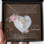 Gift For My Beautiful Girlfriend Necklace Valentine Necklace Clan Innes of Cowie Tartan Cross Dancing Necklace Scottish Tartan Jewelry