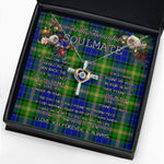 To My Beautiful Soulmate Necklace In Your Eyes I Have Found My Home Clan MaiTland Tartan Cross Dancing Necklace