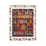 Personalized Gift Tartan Plaid Blanket Clan MacDuff Modern With Christmas Cookie Baking Crew Christmas Gift Blanket, Plaid Blanket, Christmas Fleece Blanket, Christmas Blanket, Tartan Blanket, Scottish Blanket, Scotland Blanket, Family Name Blanket, Custom Blanket, Personalized Blanket