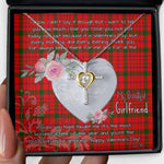 Gift For My Beautiful Girlfriend Necklace Valentine Necklace Clan MacDonell Of Keppoch Modern Tartan Cross Dancing Necklace Scottish Tartan Jewelry