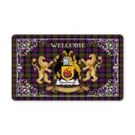 Welcome Mat Scottish MacDonald Modern Tartan Door Mat, Plaid Doormat copy