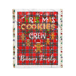 Personalized Gift Tartan Plaid Blanket Clan Binning With Christmas Cookie Baking Crew Christmas Gift Blanket, Plaid Blanket, Christmas Fleece Blanket, Christmas Blanket, Tartan Blanket, Scottish Blanket, Scotland Blanket, Family Name Blanket, Custom Blanket, Personalized Blanket