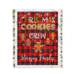 Personalized Gift Tartan Plaid Blanket Clan Ramsay With Christmas Cookie Baking Crew Christmas Gift Blanket, Plaid Blanket, Christmas Fleece Blanket, Christmas Blanket, Tartan Blanket, Scottish Blanket, Scotland Blanket, Family Name Blanket, Custom Blanket, Personalized Blanket