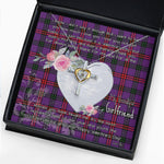 Gift For My Beautiful Girlfriend Necklace Valentine Necklace Clan Montgomery Tartan Cross Dancing Necklace Scottish Tartan Jewelry