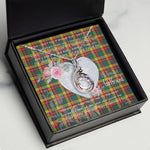 Rising Phoenix Necklace - Valentine Necklace Clan Buchanan Tartan Gift for Girlfriend, Gift for My Wife Rising Phoenix Necklace