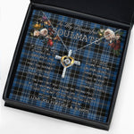 To My Beautiful Soulmate Necklace In Your Eyes I Have Found My Home Clan Clergy Blue Tartan Cross Dancing Necklace