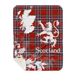 Sherpa Blanket - Tartan Blanket Thistle and Lion Scottish Clan MacFarlane Red Plaid Blanket, plaid sherpa blanket queen,purple sherpa blanket,queen sherpa blanket,queen size sherpa blanket,red sherpa blanket,scottish tartan blankets,sherpa blanket,sherpa christmas blanket
