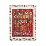 Personalized Gift Tartan Plaid Blanket Clan Stuart of Bute With Christmas Cookie Baking Crew Christmas Gift Blanket, Plaid Blanket, Christmas Fleece Blanket, Christmas Blanket, Tartan Blanket, Scottish Blanket, Scotland Blanket, Family Name Blanket, Custom Blanket, Personalized Blanket