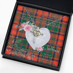 Gift For My Beautiful Girlfriend Necklace Valentine Necklace Clan Stewart of Appin Ancient Tartan Cross Dancing Necklace Scottish Tartan Jewelry