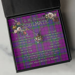 To My Beautiful Soulmate Necklace In Your Eyes I Have Found My Home Clan Wardlaw Tartan Crown Pendant Necklace