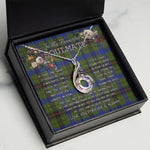 To My Beautiful Soulmate Necklace In Your Eyes I Have Found My Home Clan Dawson Tartan Rising Phoenix Necklace