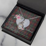 Rising Phoenix Necklace - Valentine Necklace Clan MacKintosh Tartan Gift for Girlfriend, Gift for My Wife Rising Phoenix Necklace