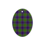 Whitefoord Tartan Oval Ornaments, Christmas Tree Ornament, Plaid Christmas Ornaments, Ceramic Oval Christmas Tree Decoration, Tartan Oval Ornaments, Christmas Tree Ornament, Plaid Christmas Ornaments, Ceramic Oval Christmas Tree Decoration