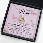 To My Mom Necklace Gift From Son Mother's Day Forever Love Necklace