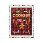 Personalized Gift Tartan Plaid Blanket Clan MacIver Red With Christmas Cookie Baking Crew Christmas Gift Blanket, Plaid Blanket, Christmas Fleece Blanket, Christmas Blanket, Tartan Blanket, Scottish Blanket, Scotland Blanket, Family Name Blanket, Custom Blanket, Personalized Blanket