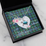 Sea Turtle Necklace Gift for My Beautiful Girlfriend Valentines Necklace Clan Blackwatch Ancient Tartan Blue Turtle Necklace