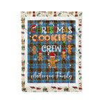 Personalized Gift Tartan Plaid Blanket Clan Anderson With Christmas Cookie Baking Crew Christmas Gift Blanket, Plaid Blanket, Christmas Fleece Blanket, Christmas Blanket, Tartan Blanket, Scottish Blanket, Scotland Blanket, Family Name Blanket, Custom Blanket, Personalized Blanket