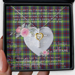 Gift For My Beautiful Girlfriend Necklace Valentine Necklace Clan Clephane Tartan Cross Dancing Necklace Scottish Tartan Jewelry