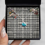 Sea Turtle Necklace To My Beautiful Soulmate Necklace In Your Eyes I Have Found My Home Clan Scott Black White Ancient Tartan Blue Turtle Necklace, Valentine Necklace Gift for Girlfriend Clan Mitchell Ancient Tartan Sunflower Pendant Necklace, Scottish Tartan Jewelry, valentine necklace, necklace girlfriend, necklace for wife, cute necklaces for girlfriend, jewelry for girlfriend, to my soulmate necklace, to my future wife necklace