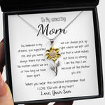 Sunflower Pendant Necklace - Mom Necklace - Gift for Mom from Son