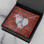 Rising Phoenix Necklace - Valentine Necklace Clan Bain Tartan Gift for Girlfriend, Gift for My Wife Rising Phoenix Necklace
