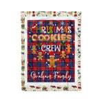 Personalized Gift Tartan Plaid Blanket Clan Graham of Menteith Red With Christmas Cookie Baking Crew Christmas Gift Blanket, Plaid Blanket, Christmas Fleece Blanket, Christmas Blanket, Tartan Blanket, Scottish Blanket, Scotland Blanket, Family Name Blanket, Custom Blanket, Personalized Blanket