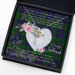 Gift For My Beautiful Girlfriend Necklace Valentine Necklace Clan Lockhart Modern Tartan Cross Dancing Necklace Scottish Tartan Jewelry