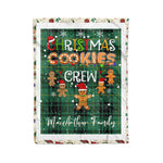 Personalized Gift Tartan Plaid Blanket Clan MacArthur Ancient With Christmas Cookie Baking Crew Christmas Gift Blanket, Plaid Blanket, Christmas Fleece Blanket, Christmas Blanket, Tartan Blanket, Scottish Blanket, Scotland Blanket, Family Name Blanket, Custom Blanket, Personalized Blanket