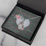 Rising Phoenix Necklace - Valentine Necklace Clan MacFarlane Hunting Tartan Gift for Girlfriend, Gift for My Wife Rising Phoenix Necklace