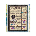 Scotstee Shop - Fleece Blanket - My Mom I Know Its Not Easy Fleece Blanket