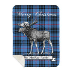 Scotstee Shop Plaid Tartan Blanket With Moose Clan MacKay Blue Plaid Blanket, plaid blanket australia,plaid blanket canada,plaid christmas blanket,plaid fleece sherpa blanket,plaid sherpa blanket canada,plaid sherpa blanket lipstick,plaid sherpa blanket pink,plaid sherpa blanket queen