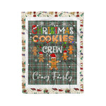 Personalized Gift Tartan Plaid Blanket Clan Craig With Christmas Cookie Baking Crew Christmas Gift Blanket, Plaid Blanket, Christmas Fleece Blanket, Christmas Blanket, Tartan Blanket, Scottish Blanket, Scotland Blanket, Family Name Blanket, Custom Blanket, Personalized Blanket