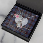 Rising Phoenix Necklace - Valentine Necklace Clan Rutherford Hunting Tartan Gift for Girlfriend, Gift for My Wife Rising Phoenix Necklace