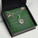 To My Beautiful Soulmate Necklace In Your Eyes I Have Found My Home Clan MacArthur Tartan Rising Phoenix Necklace