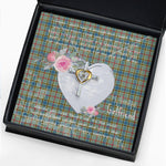 Gift For My Beautiful Girlfriend Necklace Valentine Necklace Clan Balfour Tartan Cross Dancing Necklace Scottish Tartan Jewelry