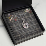 To My Beautiful Soulmate Necklace In Your Eyes I Have Found My Home Clan Eternity Tartan Rising Phoenix Necklace