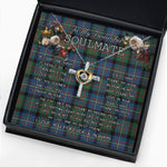 To My Beautiful Soulmate Necklace In Your Eyes I Have Found My Home Clan Cameron of Erracht Ancient Tartan Cross Dancing Necklace