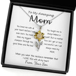 Sunflower Pendant Necklace - Mom Necklace - Gift For Mom From Son - You Have Been My Biggest Champion Mother's Day Gift