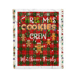 Personalized Gift Tartan Plaid Blanket Clan MacKinnon Modern With Christmas Cookie Baking Crew Christmas Gift Blanket, Plaid Blanket, Christmas Fleece Blanket, Christmas Blanket, Tartan Blanket, Scottish Blanket, Scotland Blanket, Family Name Blanket, Custom Blanket, Personalized Blanket