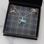 Sea Turtle Necklace To My Beautiful Soulmate Necklace In Your Eyes I Have Found My Home Clan MacDowall Tartan Blue Turtle Necklace