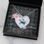 Sea Turtle Necklace Gift for My Beautiful Girlfriend Valentines Necklace Clan Lumsden Hunting Tartan Blue Turtle Necklace