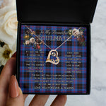 To My Beautiful Soulmate Necklace In Your Eyes I Have Found My Home Clan Maule Modem Tartan Forever Love Necklace