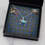 Sea Turtle Necklace To My Beautiful Soulmate Necklace In Your Eyes I Have Found My Home Clan Edmonstone Tartan Blue Turtle Necklace