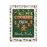 Personalized Gift Tartan Plaid Blanket Clan Kennedy Hunting With Christmas Cookie Baking Crew Christmas Gift Blanket, Plaid Blanket, Christmas Fleece Blanket, Christmas Blanket, Tartan Blanket, Scottish Blanket, Scotland Blanket, Family Name Blanket, Custom Blanket, Personalized Blanket