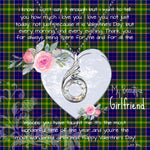 Rising Phoenix Necklace - Valentine Necklace Clan Arnott Tartan Gift for Girlfriend, Gift for My Wife Rising Phoenix Necklace