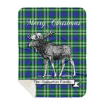 Scotstee Shop Plaid Tartan Blanket With Moose Clan Haliburton Plaid Blanket, plaid blanket australia,plaid blanket canada,plaid christmas blanket,plaid fleece sherpa blanket,plaid sherpa blanket canada,plaid sherpa blanket lipstick,plaid sherpa blanket pink,plaid sherpa blanket queen