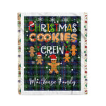 Personalized Gift Tartan Plaid Blanket Clan MacKenzie With Christmas Cookie Baking Crew Christmas Gift Blanket, Plaid Blanket, Christmas Fleece Blanket, Christmas Blanket, Tartan Blanket, Scottish Blanket, Scotland Blanket, Family Name Blanket, Custom Blanket, Personalized Blanket
