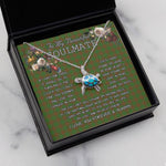Sea Turtle Necklace To My Beautiful Soulmate Necklace In Your Eyes I Have Found My Home Clan MacAlister Hunting Tartan Blue Turtle Necklace