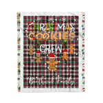 Personalized Gift Tartan Plaid Blanket Clan Borthwick Ancient With Christmas Cookie Baking Crew Christmas Gift Blanket, Plaid Blanket, Christmas Fleece Blanket, Christmas Blanket, Tartan Blanket, Scottish Blanket, Scotland Blanket, Family Name Blanket, Custom Blanket, Personalized Blanket